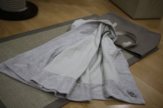 Wood fiber beach towel