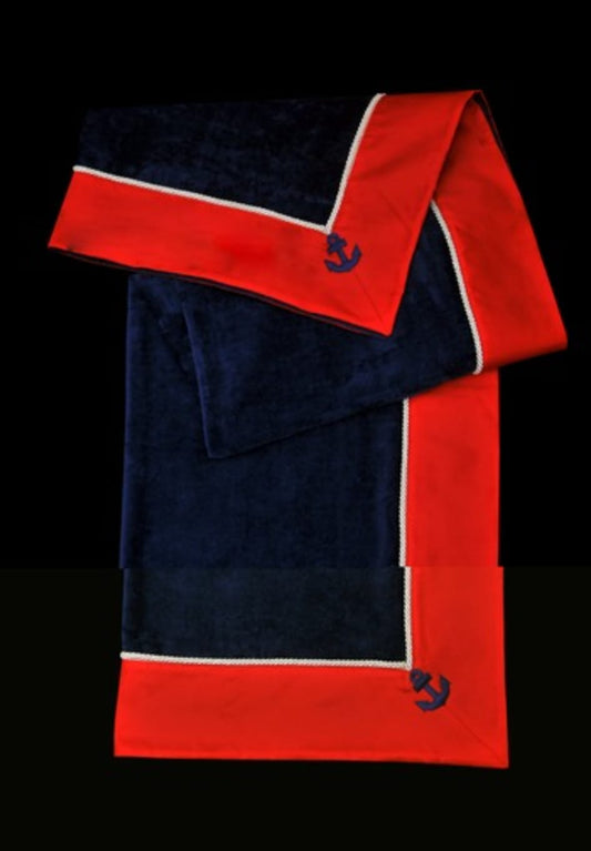 Velor terry beach towel